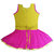 Flora's Self Design Cotton Frocks for girls