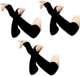 Eastern Club Protection Cooling Arm Sleeves for Men  Women, Perfect for Cycling, Driving, Running (3 Pair ).