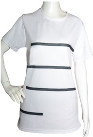 Sanpacio White Designed Tshirt For Girl And Woman