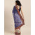 Meia White & Blue Pure Georgette Embroidered Bandhani Saree
