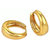 ShobhRam Gold Kaju Studs Earring for Mens/Boys/Girls/Womens/Unisex Stainless Steel Stud Earring (1 Pair)