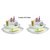Drizzle Corner Shelves White Unbreakable - Combo Of 2 Sets (6 Pieces)