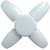 X-EON 4 Leaf Mini Fan Shape Cool Day light Bulb 36 Watt-  White