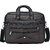 AQUADOR laptop cum messenger bag with brown faux vegan leather(AB-S-1447-Brown)