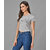 Vivient Women Grey Meow Printed Crop Top