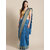 Meia Blue Chanderi Silk Saree With Blouse