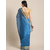 Meia Blue Chanderi Silk Saree With Blouse