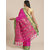 Meia Pink And Green Cotton Saree