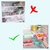 SBJS combo Fridge Organizer Drawer - 4 pcs Adjustable Fridge Storage Basket, and Plastic Sealing Food Clips