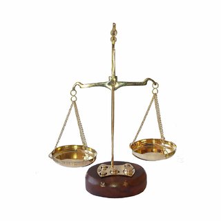Buy Traditional Brass Tarazu/Vintage Weighing Machine with Star Wooden ...