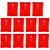 E-Retailer Set of 11 Piece Shoes Bag/Shoes Cover pouches  (Color:- Red, LxW:- 41x30 Cm)