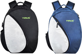 Timus Celebrity Black-Blue 18L Set of 2 Laptop Backpack