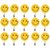 Plastic Self Adhesive Smiley Wall Hooks, Wall Sticker Hooks (Set of 15pcs)
