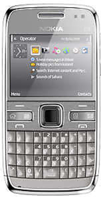 Buy nokia e72 qwerty keypad phone silver Online @ ₹2919 from ShopClues