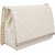 Threadstone Flap Over AND Detechable Strap Women's Sling Bag Beige