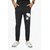 VANTAR Printed Slim Fit Black Track Pants