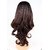 26 Inch Long Natural Type Black With Dark Wine Red Two Tones Highlights Curly