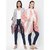 Get Wrapped Multicolour Viscose Tie-Dye & Polyester Printed Kimonos for Women -  Combo Pack of 2