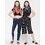 Get Wrapped Soft Silk Square Scarf For Women - Combo Pack of 2