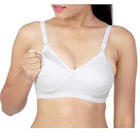 Skin N Soul Women's Hosiery Non Padded Non Wired Maternity Feeding Nursing Bra - 2 pcs