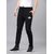 Qutty Bee Solid Men Black Track Pants