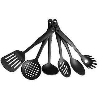 6 Pcsset Nylon Heat-resistant Nonstick Spoon Spatula Turner Scoop Kitchen C