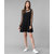 Vivient Women Black Plain Short Hosery Dress