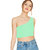 THE BLAZZE 1003 Women's Sleeveless Crop Tops Sexy Strappy Tees