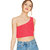 THE BLAZZE 1003 Women's Sleeveless Crop Tops Sexy Strappy Tees