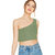 THE BLAZZE 1003 Women's Sleeveless Crop Tops Sexy Strappy Tees