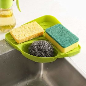 EREIN Kitchen Sink Storage tool Corner Storage Rack Sponge Holder Wall Mounted Dishes Drip Rack
