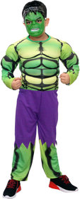 Kaku Fancy Dresses Superhero Costumes for Kids  Super Hero Fancy Dress for Kids - 3-4 Years, Green, for Boys