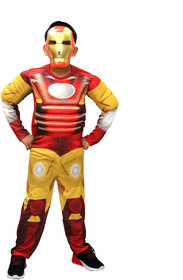 Kaku Fancy Dresses Superhero Costumes for Kids | Super Hero Fancy Dress for Kids - 3-4 Years, Red, for Boys