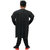 Kaku Fancy Dresses Superhero Costumes for Kids | Super Hero Fancy Dress for Kids - 3-4 Years, Black, for Boys