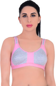 Empisto Branded Women's Baby Pink Colour Yoga Bra