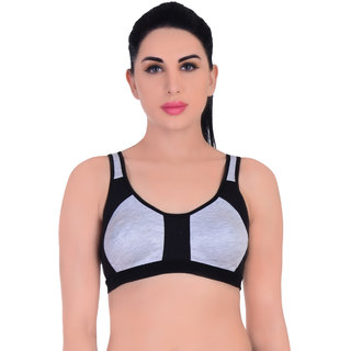 Empisto Branded Women's Black Colour Yoga Bra