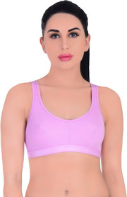 Empisto Branded Women's Baby Pink Colour Tennis Sports Bra
