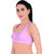 Empisto Branded Women's Parrot Green, BabyPink and Maroon Colour Tennis Sports Bra (Pack of 3)