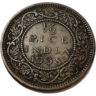 1/2 pice india 1938  georgre vi king emperor