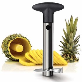 Hardik trading Pineapple Corer Cutter, Newness Premium Pineapple Corer Remover, Stainless Steel Pineapple pack of 1