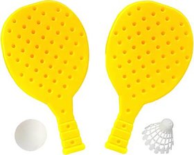 Scorpion Racket Set with Ball  Shuttlecock for Kids Plastic Table Tennis Set Green Unstrung Badminton Racquet