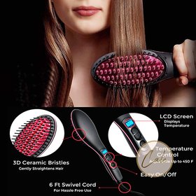 Right traders SIMPLY HAIR STRAIGHTENER STRAIGHT CERAMIC HAIR STRAIGHTENER BRUSH