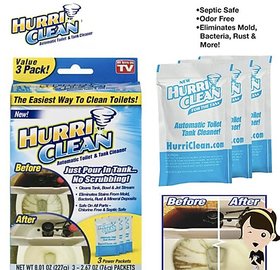 Right traders Automatic Toliet Tank Cleaner, Toilet Bowl Tank Cleaner Hurri Clean Toilet Cleaner Stain Remover Scrub Cro