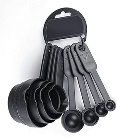 8pcs Measuring Plastic Cup Spoon Kitchen Tool Set