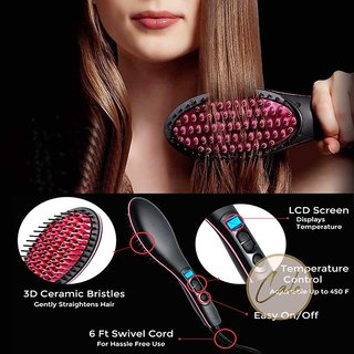 Right traders SIMPLY HAIR STRAIGHTENER STRAIGHT CERAMIC HAIR STRAIGHTENER BRUSH