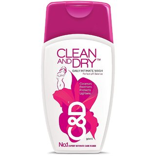 Clean and Dry Intimate Wash 90 ml