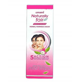 Emami Naturally Fair EVERYDAY RADIANCE Herbal Fairness Cream 25ml (Pack of 3)