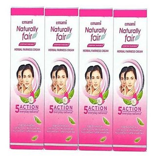 Emami Naturally Fair EVERYDAY RADIANCE Herbal Fairness Cream 25ml (Pack of 4)