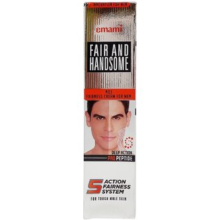 Emami Fair and Handsome Fairness Cream for Men - Deep Action, 15g Tube