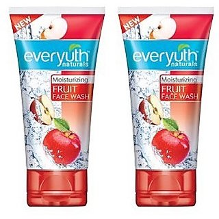 Everyuth Naturals Moisturizing Fruit Face Wash, 50G (Pack Of 2)